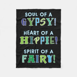 ZIGEUNER, HIPPIE, FEËN FLEECE DEKEN