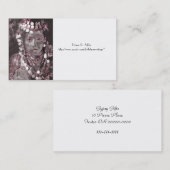 zigeuner in Champagne Pink Headdress Visitekaartje (Voorkant / Achterkant)