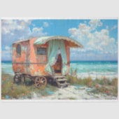 Zigeuner Karavaan Decoupage Tissuepapier (Voorkant)