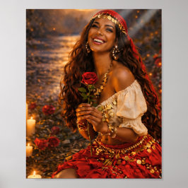 zigeuner kunst || rode gitana poster 🌹
