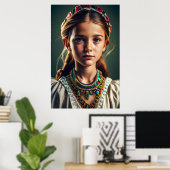 Zigeuner meisje poster (Thuiskantoor)