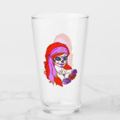Zigeuner Suiker Schedel Glas (Voorkant)