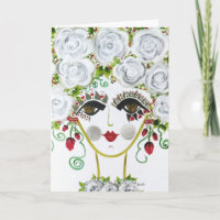 Zigeuner Tuin Meisje Cerise - Briefkaart