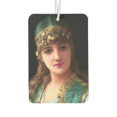 Zigeuner vrouw Victoriaans elegante harem buikdans Luchtverfrisser (Achterkant)