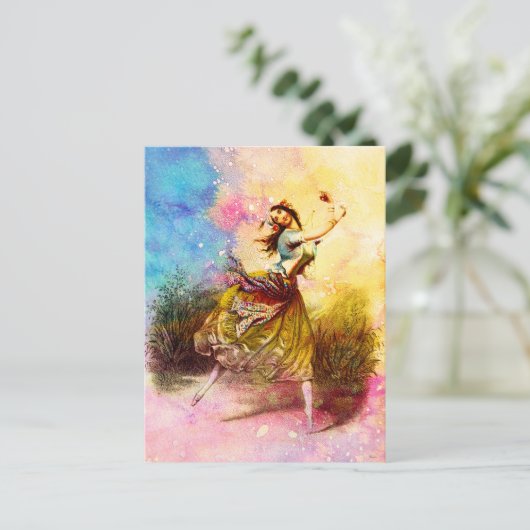 ZIGEUNERDANS BRIEFKAART (Staand voorkant)