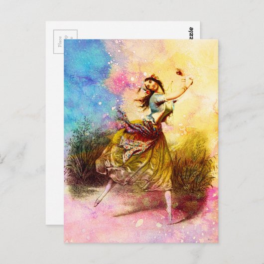 ZIGEUNERDANS BRIEFKAART (Voorkant / Achterkant)