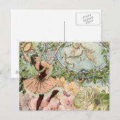 zigeunerdanserende epphemera briefkaart (Voorkant / Achterkant)