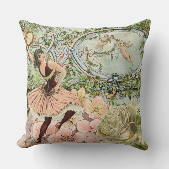  zigeunerdanserende epphemera kussen (Voorkant)