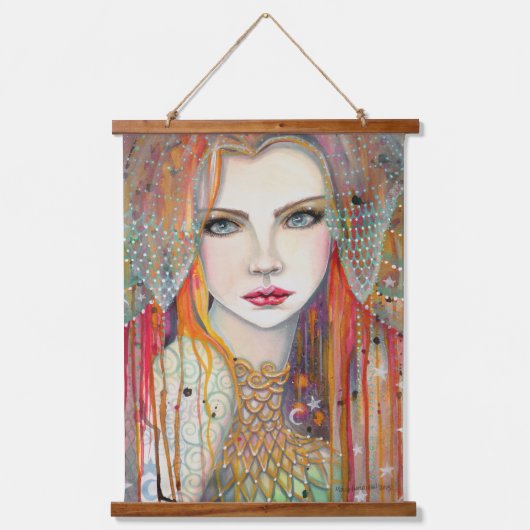 Zigeunerfantasie Boho-kunstwerk van Molly Harrison Hangend Wandkleed (Voorkant)