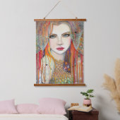 Zigeunerfantasie Boho-kunstwerk van Molly Harrison Hangend Wandkleed (Slaapkamer)