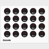 Zigeunerin Ronde Sticker (Vel)