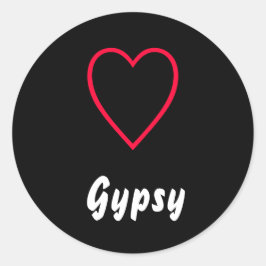 Zigeunerin Ronde Sticker