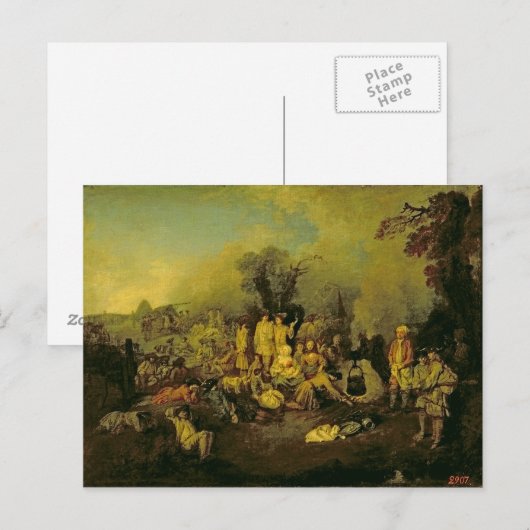 zigeunerkamp briefkaart (Voorkant / Achterkant)