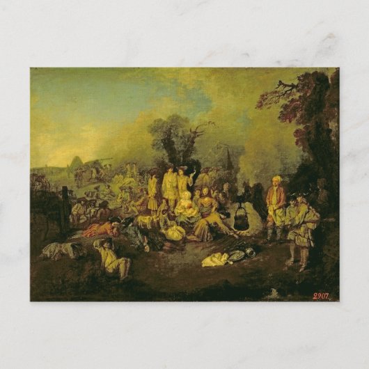 zigeunerkamp briefkaart (Voorkant)