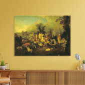 zigeunerkamp canvas afdruk (Insitu (Woonkamer))