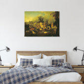 zigeunerkamp canvas afdruk (Insitu (Slaapkamer))