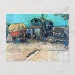 zigeunerkamp met paardenvervoer - Vincent van Gogh Briefkaart<br><div class="desc">Dit schilderij, Gypsy kamp met paardenkogels, is gemaakt door de beroemde kunstenaar Vincent van Gogh. Over Vincent van Gogh Vincent van Gogh zag kleur als het belangrijkste symbool van expressie. Er is een reden waarom zijn kunst verbonden is met de kijkers, omdat Van Gogh vastbesloten was geluk te geven door...</div>