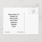  zigeunerkaravaan adreswijziging aankondigingskaart (Achterkant)