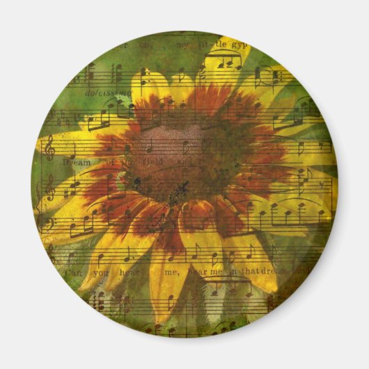 Zigeunerliefje Bloemencollage Magneet (Voorkant)