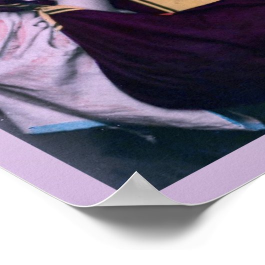  zigeunermeisje in Violet Print (Hoek)