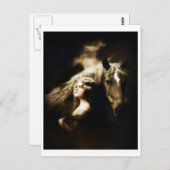  zigeunermeisje met paard briefkaart (Voorkant / Achterkant)