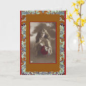 zigeunermeisje Wenskaart Kaart (Gele Bloem)