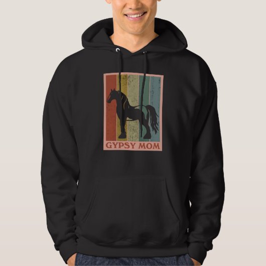 Zigeunermoeder Gypsy Vanner paard Hoodie (Voorkant)