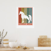 Zigeunermoeder Zigeuner Vanner Paard Poster (Keuken)