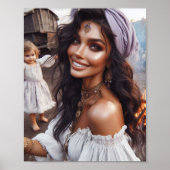 zigeunerposter || roma boho gitana-kunst poster (Voorkant)