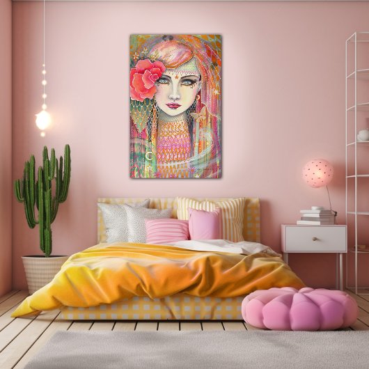 Zigeunerroos Boheemse Schoonheid Canvas Kunst