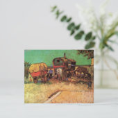 zigeuners met caravans van Vincent van Gogh (Staand voorkant)