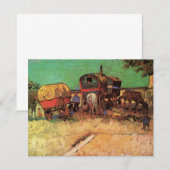 zigeuners met caravans van Vincent van Gogh (Voorkant / Achterkant)