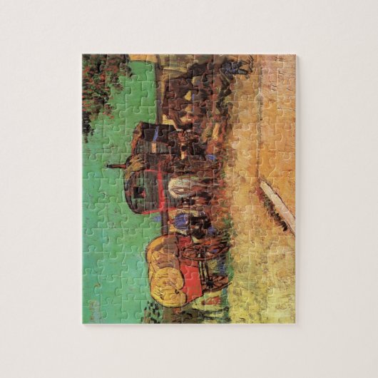zigeuners met caravans van Vincent van Gogh Legpuzzel (Verticaal)