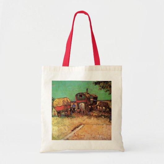 zigeuners met caravans van Vincent van Gogh Tote Bag (Voorkant)