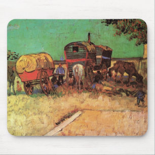 Zigeuners met Karavanen door Vincent van Gogh Muismat
