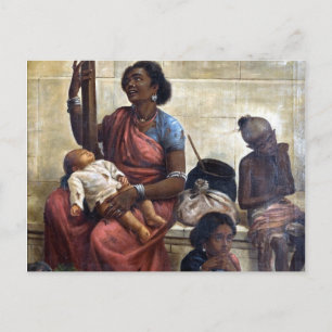 zigeuners - Raja Ravi Varma Briefkaart