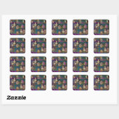 Zigeunertuin, boho stijl stickers (Vel)