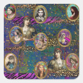 Zigeunertuin, boho stijl stickers (Voorkant)