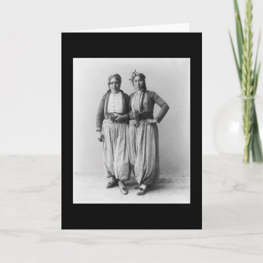 zigeunervrouwen in Palestina 1893 Kaart (Voorkant)