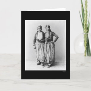 zigeunervrouwen in Palestina 1893 Kaart