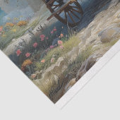 Zigeunerwagen Decoupage Tissuepapier (Detail)