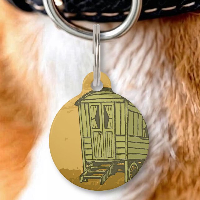 Zigeunerwagen Huisdierpenning (Creator heeft geüpload)