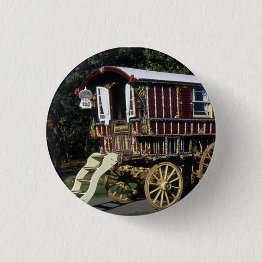 zigeunerwagen ronde button 3,2 cm (Voorkant)