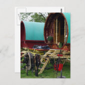 zigeunerwagens briefkaart (Voorkant / Achterkant)