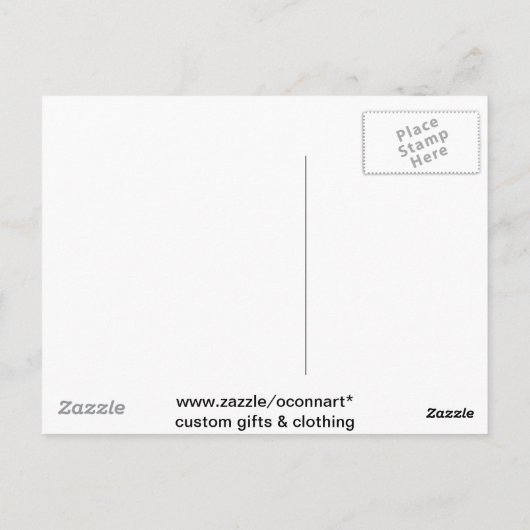 zigeunerwagens briefkaart (Achterkant)