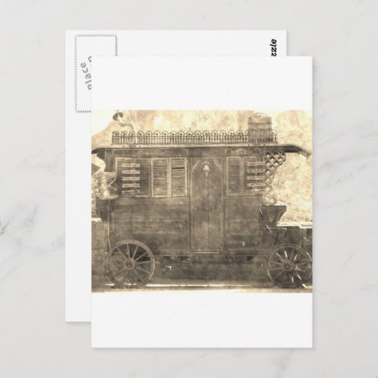  zigeunerwagon briefkaart (Voorkant / Achterkant)
