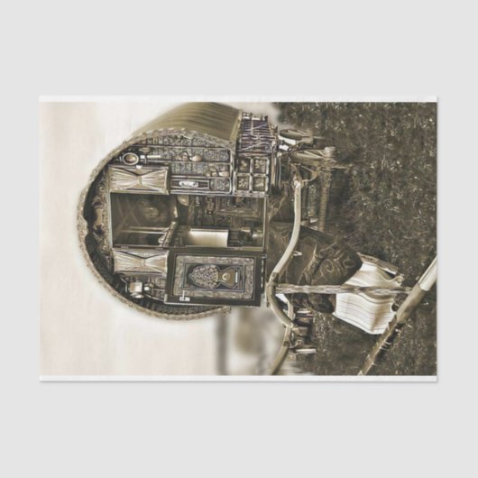 zigeunerwagon tissuepapier (Voorkant)