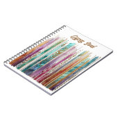 ZIGEUNERZIEL, artsy boho, inktvlek abstract Notitieboek (Linkerzijde)