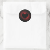Ziggi's hart Sticker - Rond (Tas)