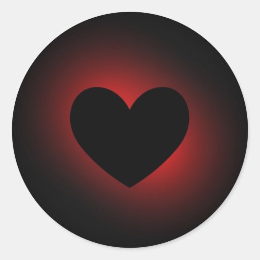 Ziggi's hart Sticker - Rond (Voorkant)